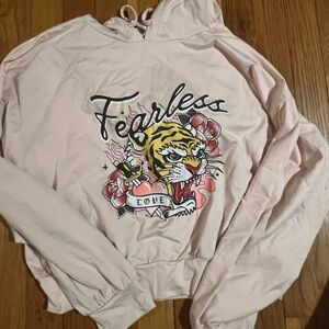 Fearless Pink Graphic Hoodie